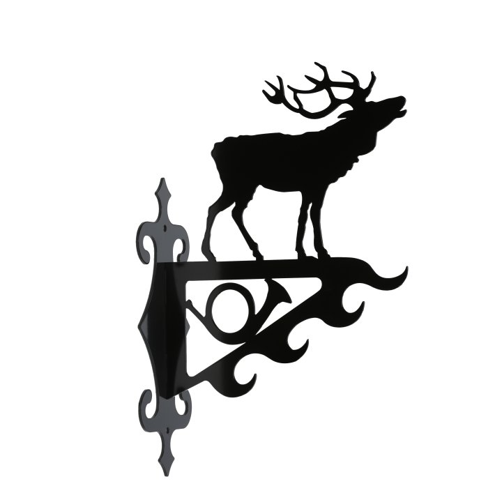 Vildtkrog med kronhjort sort