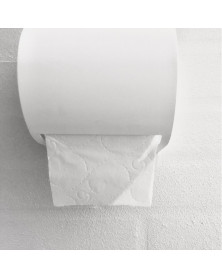 Toiletrulleholder i hvid metal tilbud