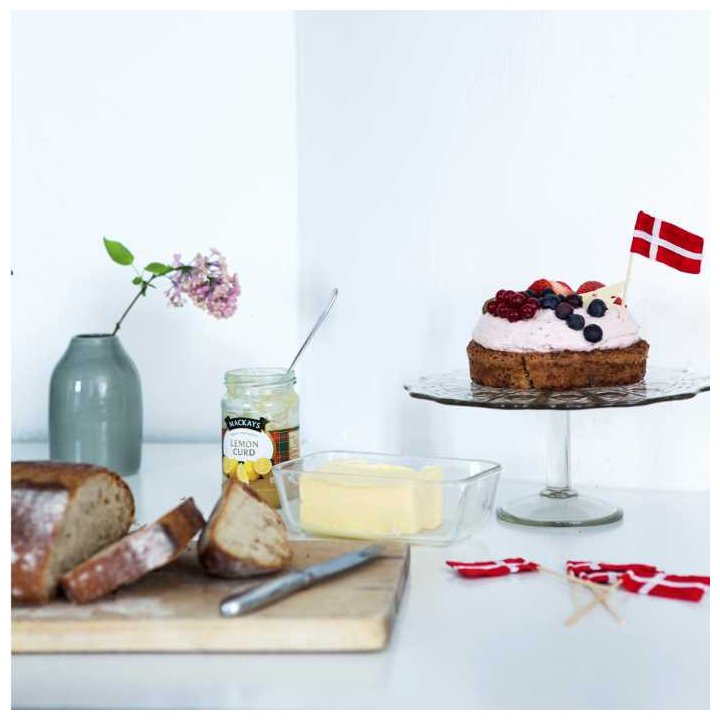 Lagkageflag med dannebrog tilbud