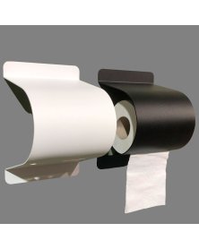 Hvide og sorte toiletpapirholdere tilbud