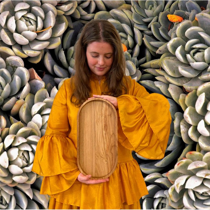 Oval træbakke fra by brorson