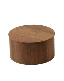 Stor trææske med låg til opbevaring