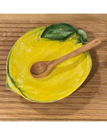 Gul salatskål med citron