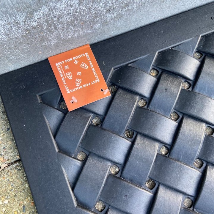 stærk gummimåtte til udendørs og indendørs brug