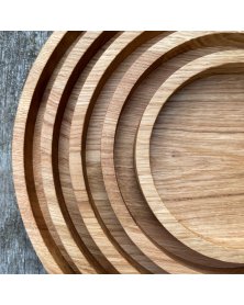 Runde circle træbakker i eg fra by brorson