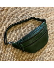 Grøn Bumbag & Bæltetaske i Læder