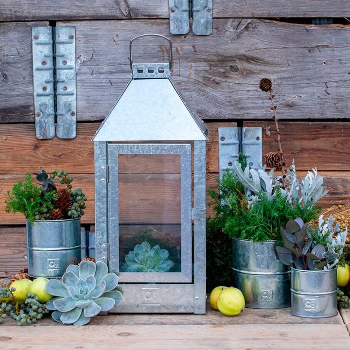 A2 living midi lanterne galvaniseret