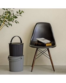 Opbevaringsspande grå og sorte