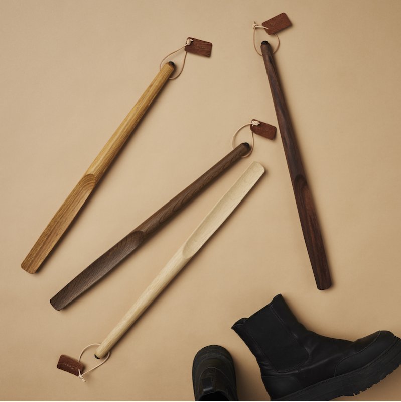 Lange skohorn i træ