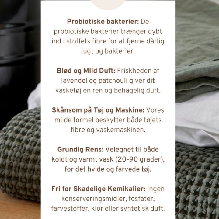 Probiotisk tøj vask
