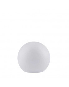 Rund led lampe og solcellelampe med hvidt lys