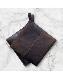 Grydelapper skind mørkebrune