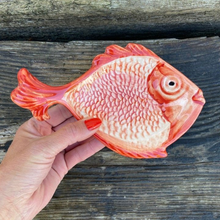 Fiskeskål rød tilbud