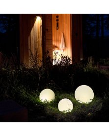 Runde solcelle lamper