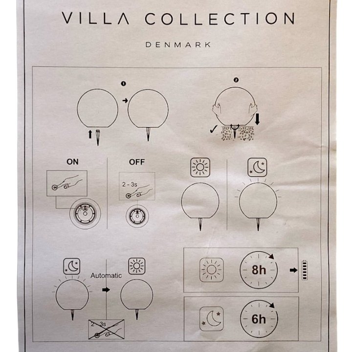 Solcellelampe vejledning