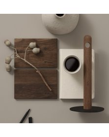 Køkkenrulleholder røget eg